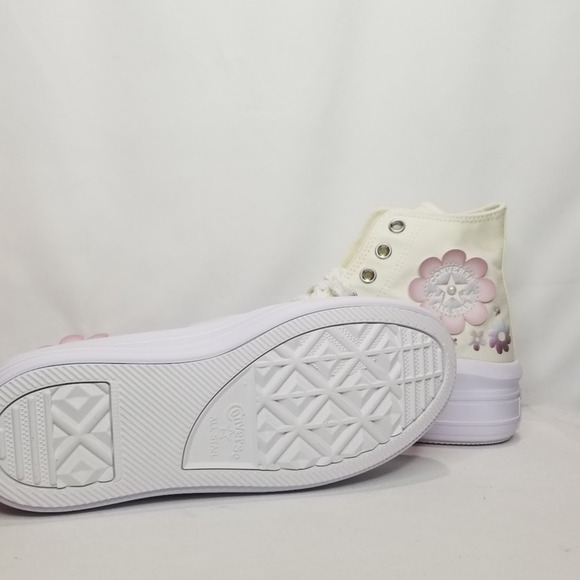 Converse Women CTAS Move Gradient Flowers Lift Hi Tops Size 8.5 A14270C NWT - Picture 7 of 8
